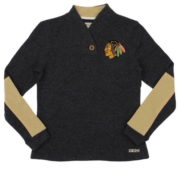 Chicago Blackhawks CCM authentic Pullover Sweater NWOT - Picture 1 of 11